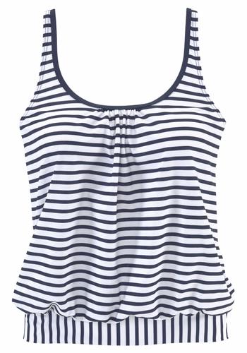 Venice Beach LM exkl. Sport Oversize-Tankini-Top 48 - White-navy-s