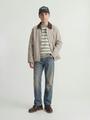 JORGREENE KNIT STRUCTURE CREW NECK JNR 176 Locker geschnitten - Sea Salt