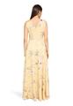 Abendkleid 34 Weich fallend - Yellow/rosé