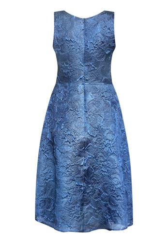 Cocktailkleid 40 Ausgestellt - Persian Blue