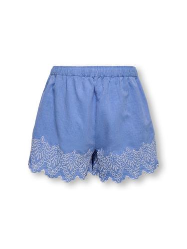 KOGTULUM EMB SHORTS WVN 164 Normal geschnitten - Blue Bonnet