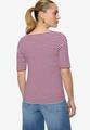 Ringelshirt mit U-Boot Ausschnitt 36 - Pink/cream