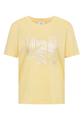 T-Shirt mit Rundhals und Artwork M - Buttermilk Yellow