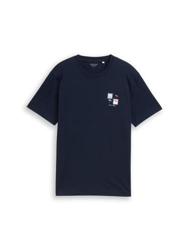 T-Shirt mit Print XXL Regular Fit - Sky Captain Blue