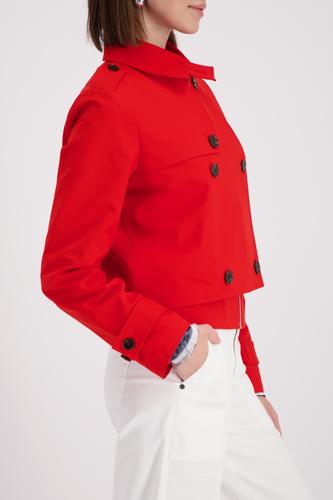 Kurzer Trenchcoat 36 - Chilli Pepper