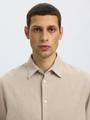 SLHREGNOAH BRUSHED TWIST SHIRT LS NOOS M Normal geschnitten - Egret