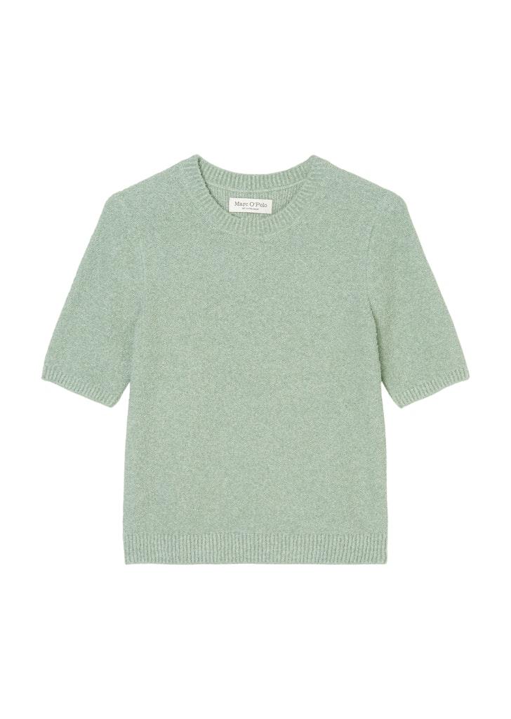 Bouclé-Pullover slim Grün M