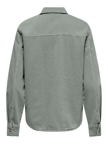 ONLSILLA L/S FITTED SHIRT CC PNT XL Slim Fit - Wrought Iron