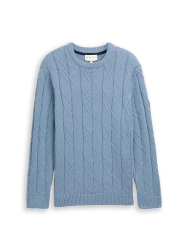 Pullover aus Zopfstrick