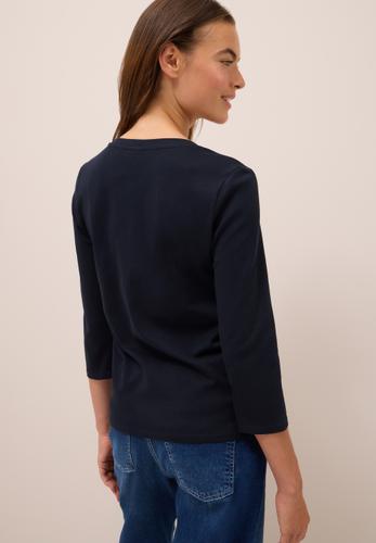 Basic V-Neck Shirt S - Urban Dark Blue