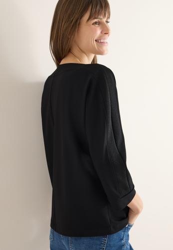 Batwing Shirt mit Tape S - Black