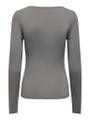 ONLEA L/S 2-WAY DEEP NECK TOP JRS N