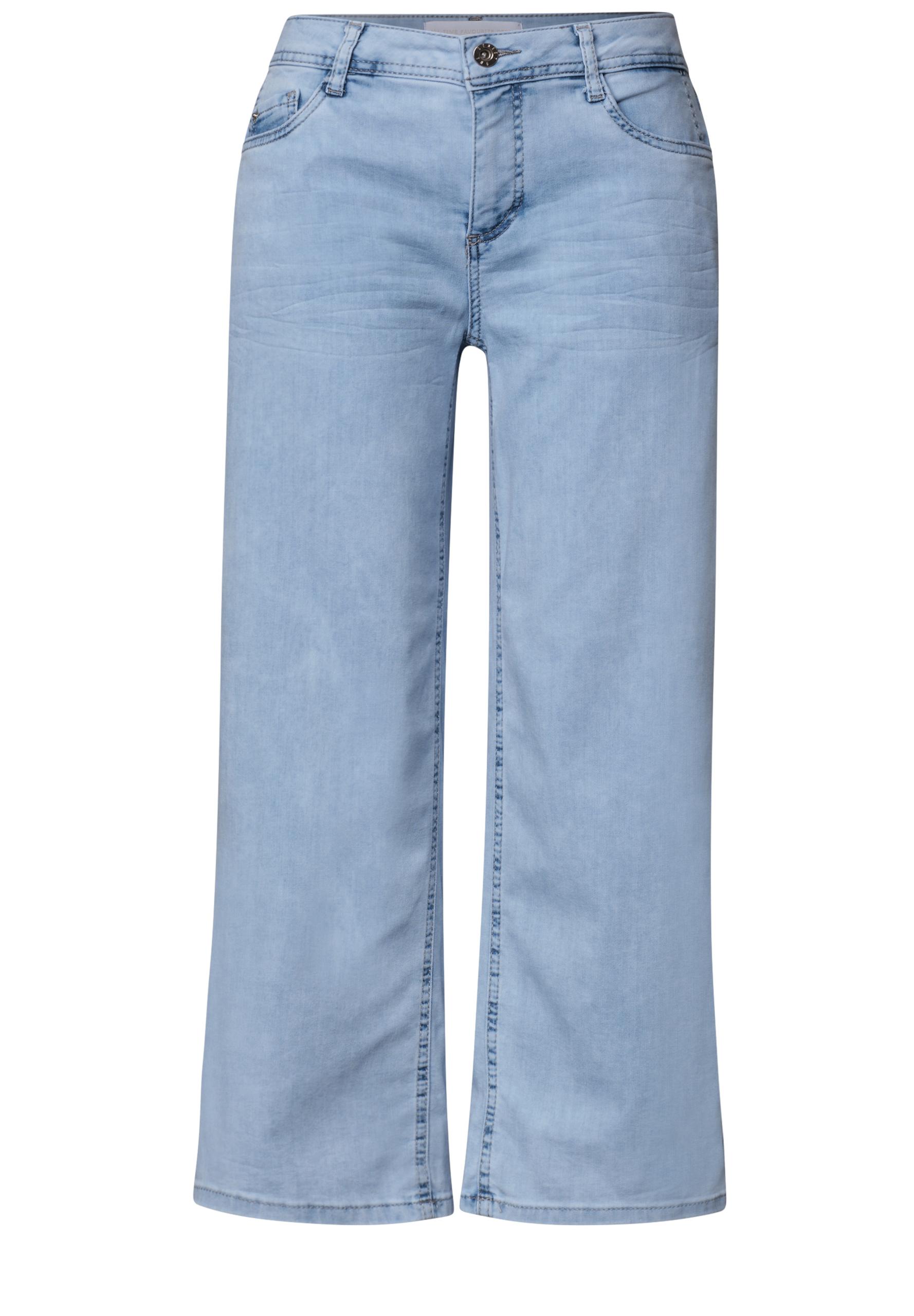 Mid Waist Wide Leg Jeans im Loose Fit 27/7/8 Hosen - Ultra Bleached Wash