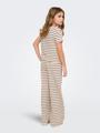 KOGJANA STRIPED WIDE PANT JRS 158/164 Weiter Beinschnitt - Tofu