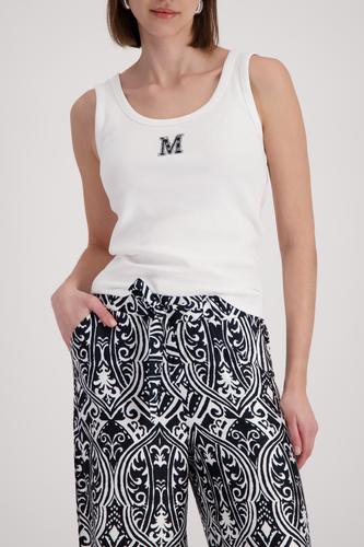 Top mit Schmuckelementen 42 - Cream