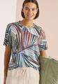T-Shirt im Ausbrenner-Look mit Print XL - Palm Breeze Green