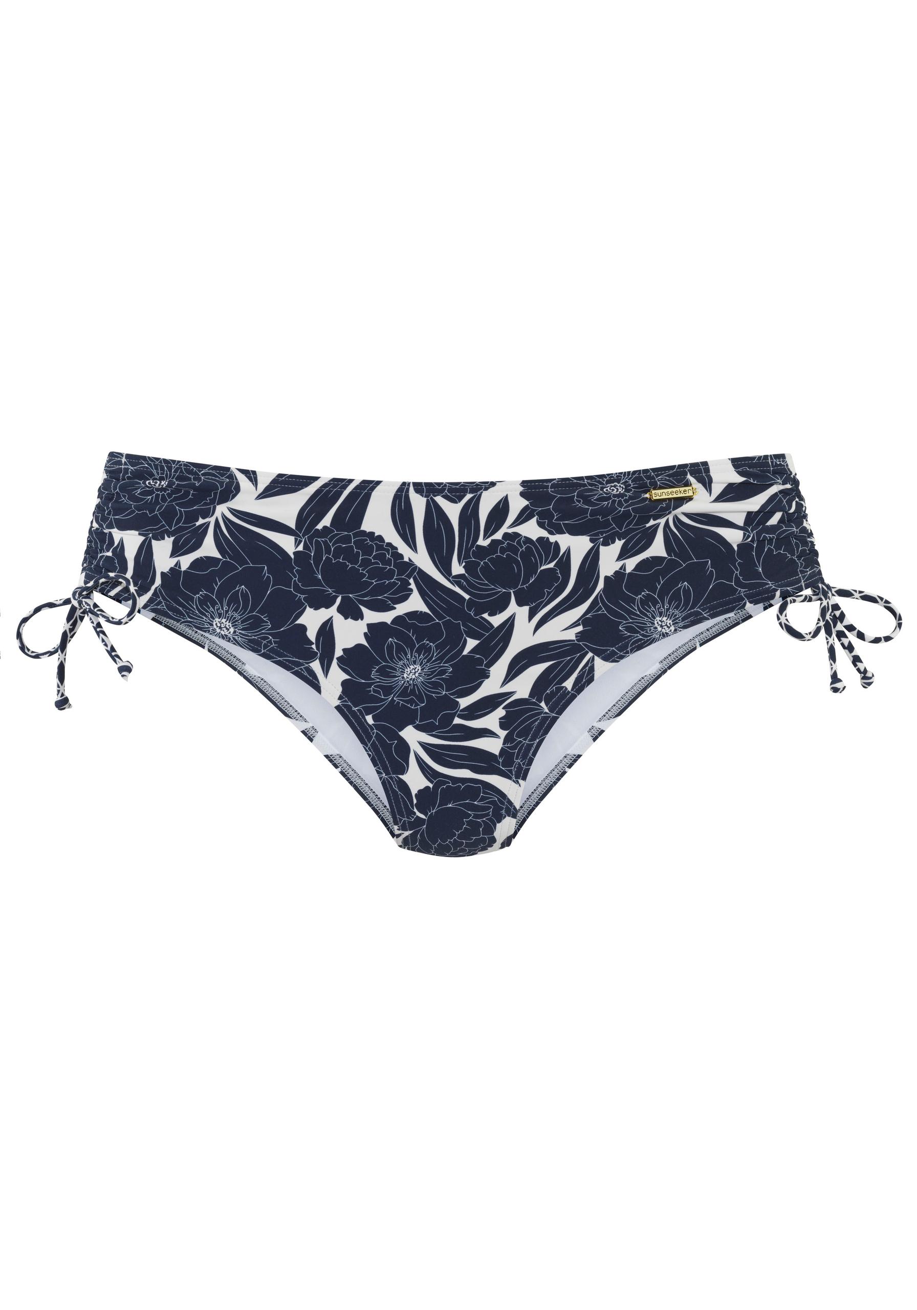 Sunseeker LM Bikinihose mit Raffung 36 - Navy-print