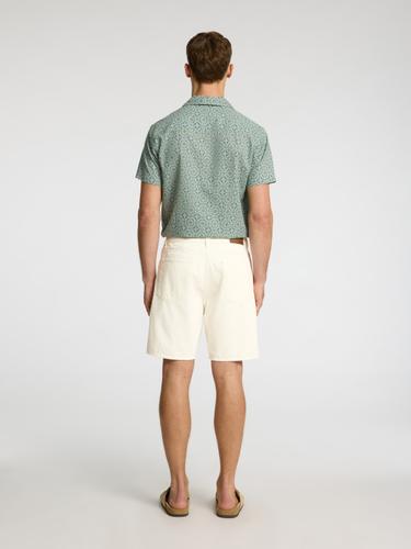 SLHREG ALEX 201 ECRU HEMP SHORTS XL Normal geschnitten - White Denim