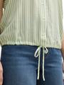 Loose Fit Bluse mit Streifenmuster 40 Loose Fit - True Green White Thin Stripe