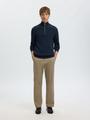 SLHDANE LS KNIT STRUCTURE HALF ZIP NOOS