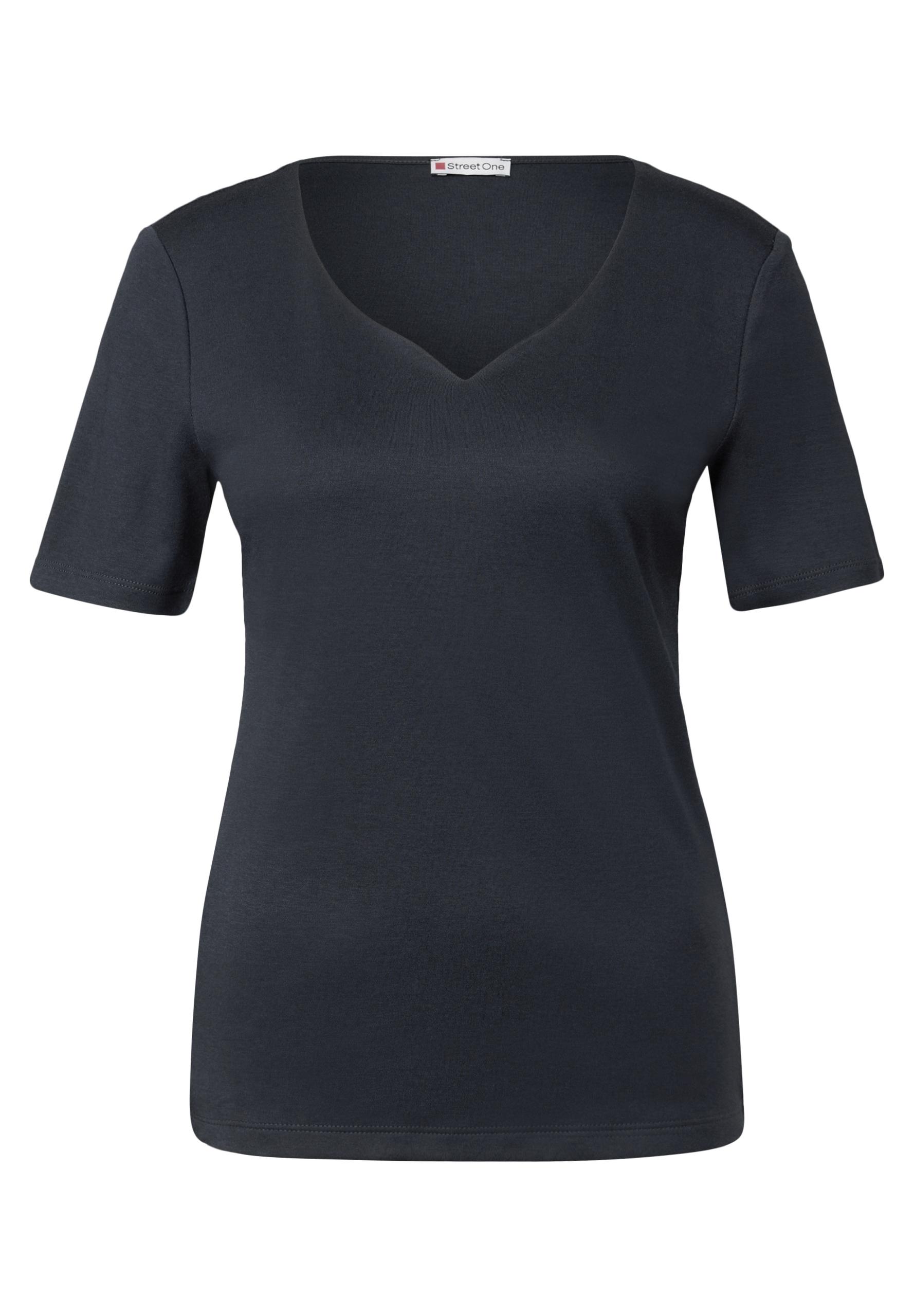 T-Shirt mit Herzausschnitt 38 - Deepwater Blue