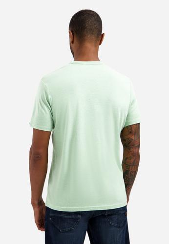 T-Shirt Crewneck Melange M Regular Fit - Green