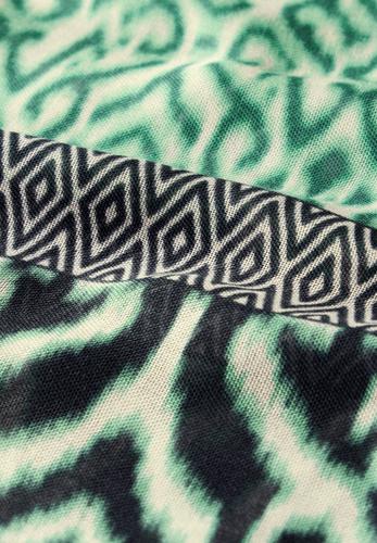 Gemusterter Loop Schal One size - Tendril Green