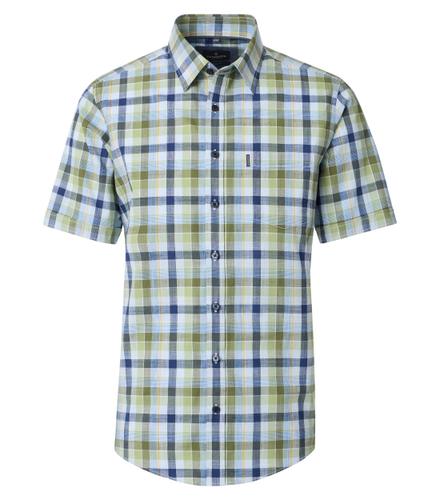 Freizeithemd Kurzarm M Casual Fit - Grün