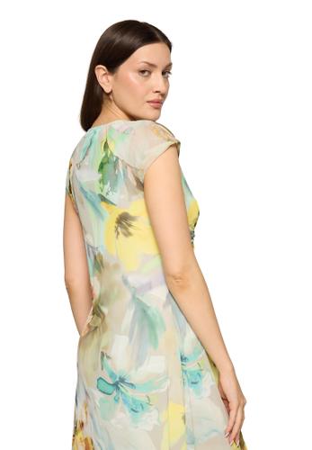 Mesh-Kleid 46 Figurnah - Mint/Nature