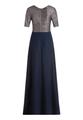 Abendkleid 42 Ausgestellt - Patch Dark Blue/Dark Blue