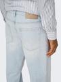 ONSEDGE STRAIGHT LB 9393 DOT DNM NOOS 33/32 Gerade geschnitten - Light Blue Bleached Denim
