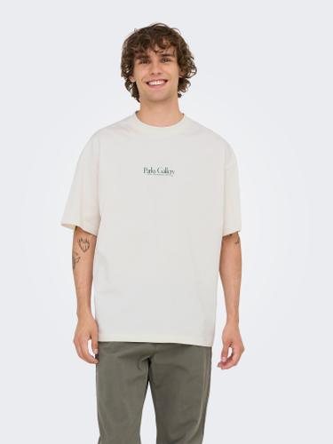 ONSPARKER SS LOOSE TEE M Locker geschnitten - Gardenia