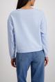 Sweatshirt mit 3D-Blumen 46 - Light Sky