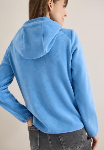 Fleecejacke mit Hoodie L - Fountain Blue