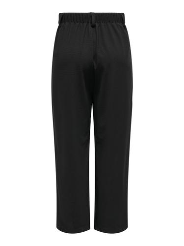 ONLCRISTINA HW WAFFLE WIDE PANT CC PNT XL/32 Weiter Beinschnitt - Black
