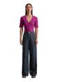 Pointelle-Kurzarm-Cardigan slim S Slim Fit - Fresh Berry