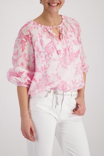 Bluse mit Blumenmuster 40 - French Rose Gemustert