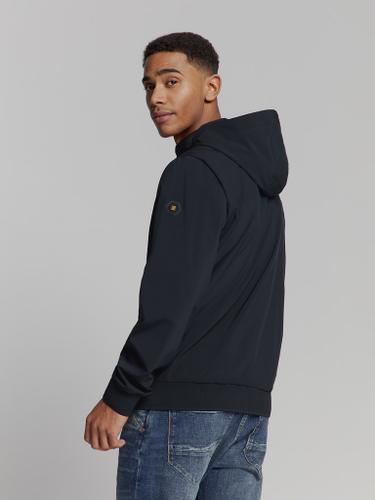 Jacket Short Fit Hooded Blau M