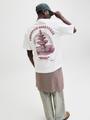 JORMAINE BACK TEE SS CREW NECK SN S Locker geschnitten - Cloud Dancer