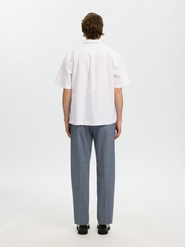 SLHRLXOXFORD SS SHIRT RESORT XL Locker geschnitten - White