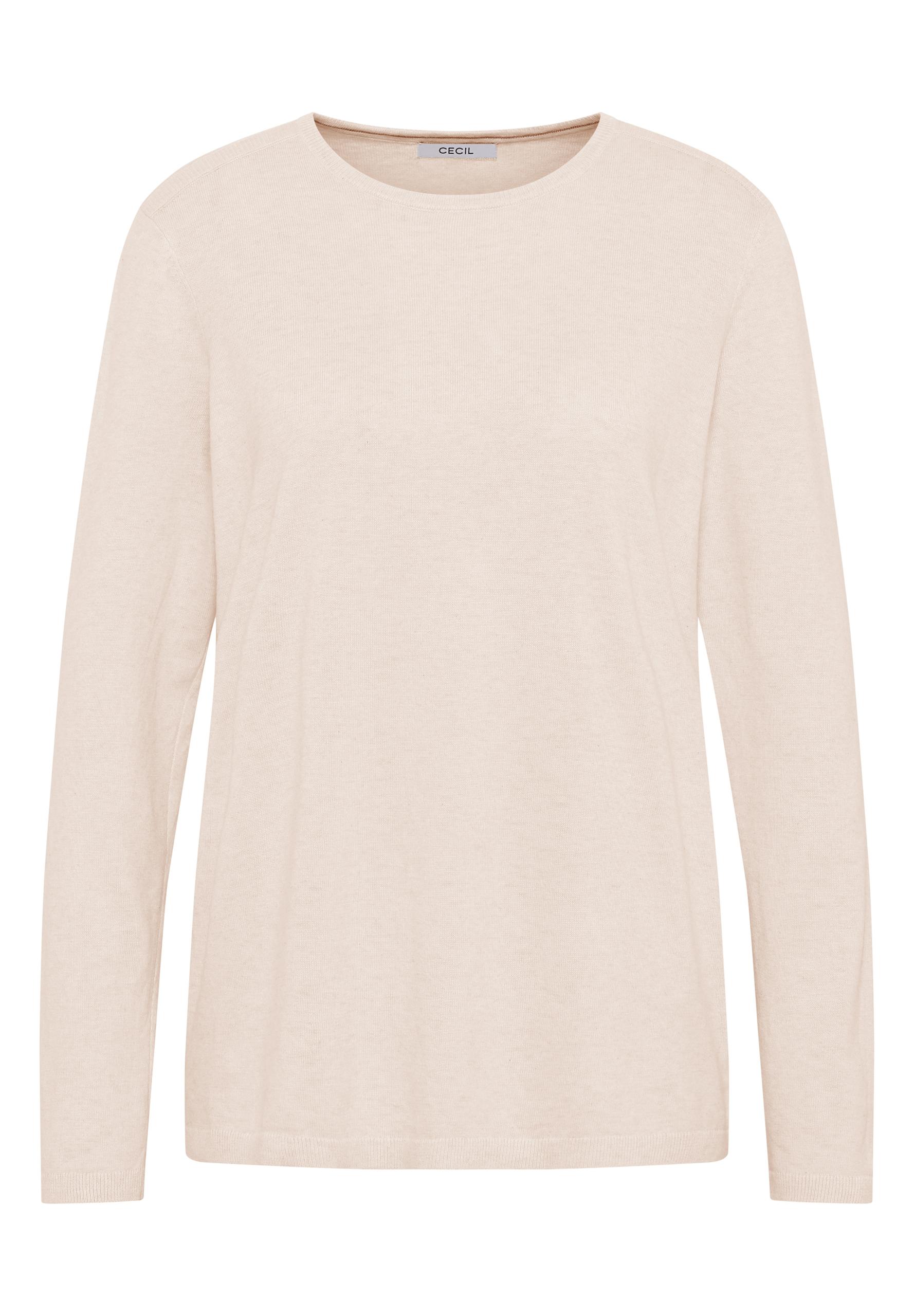 Basic Pullover XXL - Oat Milk Beige Melange