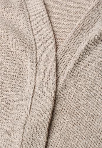 Kurzarm Jacke im Strick-Look mit Glitzer