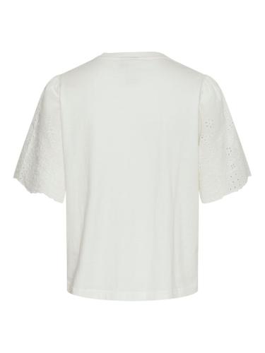 YASLEX SS TOP W. EMB SLEEVES S. NOOS