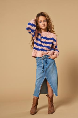 KOGCADY DNM MIDI SKIRT GUA 152 - Medium Blue Denim
