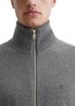 Zipper-Strickjacke regular Grau L