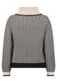 Strickpullover 42 Figurumspielend - Weiß/schwarz