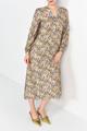 Kleid mit V-Ausschnitt - Bunt / 38