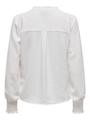 ONLMETTE V-NECK LS SMOCK TOP NOOS WVN M Normal geschnitten - Cloud Dancer