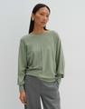 Strickpullover "Taliya Line" - Oliv / 40