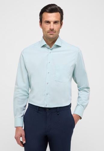 Hemd Chambray Langarm 42/Langarm - 65cm MODERN FIT - Grün